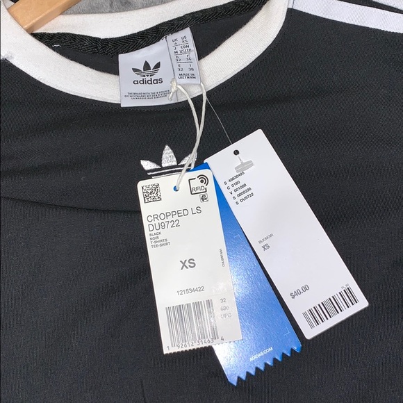 SOLD Adidas 3-Stripes Crop Top - Picture 4 of 5